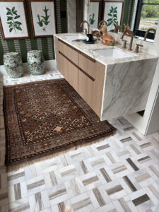Winslow Weave Polished styled in a finished room