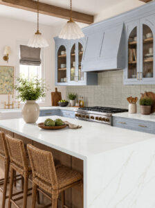 Zest Aloe Tile 4×4 styled in a finished room
